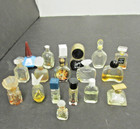 Vintage 18 Lot Mini Designer Perfume Bottles Empty Miniatures Mostly France