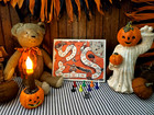 Awesome Ooak Unique Retro Vintage Halloween Party Board Game You Can Play Sign