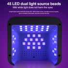 Uv Led Nail Lamp Kit For Gel Polish Professional Fast Curing Pink Dryer Light Se