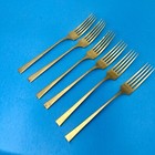 Dirilyte Dirigold Empress Vintage Goldware Dinner Forks Set Of 6
