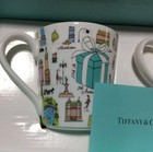Tiffany   Co  China Mug Cup 5th Avenue Bone 2pcs With Gift Box