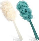 2pack Back Scrubber For Shower    Loofah Sponge Shower Brush Using Body Exfolia   