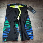 Speedo Pro Lt Jammer Swim Shorts Boys 24 Team Royal Blue Green Youth Racing New