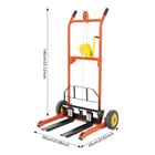 Material Lift Winch Stacker 330 Lbs Truck Dolly 9  Wheel  Up To 40 Inch Lift