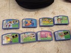 Leapfrog Leapster Learning Handheld Game Systems   Silver Pink With 8 Games Case