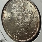 1896-p Morgan Silver Dollar Au bu Flashy Better Date Philadelphia  1 Silver Coin
