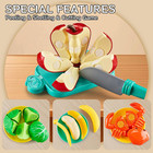 85pc Pretend Play Food Sets For Kids Kitchen  Cutting Toy Food With 2 Baskets  P
