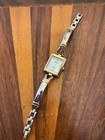 Vintage Gruen Women s Watch Mother Of Pearl Dial Diamond 20mm New Battery