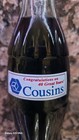 1998 Coca-cola Classic 8 Fl Oz Clear Glass Bottle W  Cousins 40 Great Years Rare