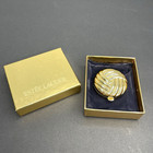 Vintage Estee Lauder Circular Gold Toned Compact Lucidity Pressed Powder