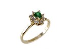 Antique 19thc Alexandrite 14kt Gold Diamond Accented Ring Natural Color-change