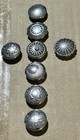 Sterling   Stainless Western Button Covers Added Collar Of Silver Plate Collar