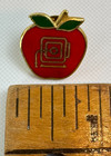 Rare Vintage 1980 s Apple Macintosh Computer Enamel Logo Lapel Pin Tie Tack