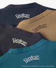 Classico Pokemon Pikachu Embroidered Medical Scrub Top Black Healthcare Uniform