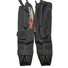 Combat Corner Xl Shin Guards Red Black Mma Muay Thai Kickboxing Training