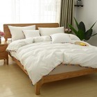 Vintage Coloful Pom Pom Bedding Set Twin Xl Size Girls 3pcs Duvet Cover Baby    