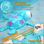Wind-up Swimming Sea Turtles Bath Toy  No Battery Mold-free Anti-rust Interactiv