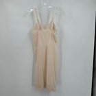 Womens Vintage Full Slip Dress Size 34 Mid Century Pinup Coquette Lace Trim
