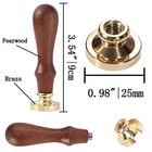 Tree Of Life Wax Seal Stamp Set  0 98 Inch Brass Cosmic Tree Stamp With Handle