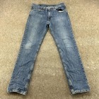 Levis 511 Jeans Mens 34x32 Blue Skinny Leg Slim Fit Medium Wash Stretch Flex