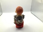 Antique Japanese Tin Baby Pulling Pants Down Wind-up Toy - 1950 s Works No Feet 