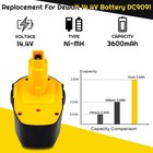2-pack For Dewalt 14 4volt Battery Dc9091 Dw9091 Dw9094 De9091  dual Charger