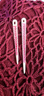 Antique Style Handmade Bone N  lbinding Needle - Flat Line And Dot Carved