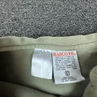 Rasco Fr Shirt Mens 2xl Green Henley Long Sleeve Pocket Logo Relaxed Fit