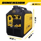  us Fast Ship  4000w Quiet Inverter Generator Rv-ready Urgent Quite Portable