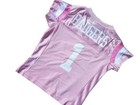 New Nwt Toddler Girls Ncaa Wisconsin Badgers Pink Football Jersey Shirt