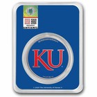 University Of Kansas 1 Oz Silver Colorized Round  in Tep 
