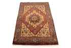 Rare Vintage Hand-knotted Oriental Rug Small Entrance Floral Style Carpet 3x5 Ft