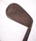 Vintage Hickory Wood Shaft Golf Club Deep Groove Accurate Dedstop Mashie Niblic