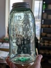 Light Green Tigner Xenia Indiana Half Gallon 1858 Mason Fruit Jar