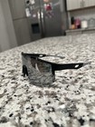 Shield Style Cycling Sunglasses Black Frame Mirrored Gray Lens Lightweight