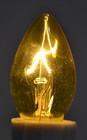 C7 Transparent Yellow Incandescent Bulbs - 4 Pack