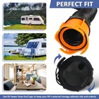 Replacement Rv Sewer Cap - Heavy-duty Abs Plastic  Universal Fit For Black-1pc