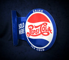 Pepsi cola Metal Flange Sign   Garage Man Cave Bar Pub Wall Decor   Made In Usa