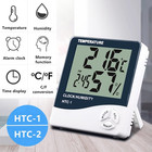 Thermometer Indoor Digital Lcd Hygrometer Temperature Humidity Meter Alarm Clock