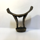 Vintage African Ethiopian Tribal Hand-carved Wooden Headrest Head Support
