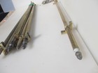 Antique Brass Stair Rods X10   Clips X20 Victorian Vintage Acorns 27 5 l