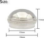 Silver Flute Head Crown Headjoint Screw End Cap Flute Repair Part Accessaries