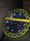 Tiffany Style Torchiere Floor Lamp Shade Blue Star Glass Shade shade Only         