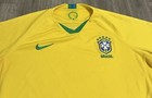 Nike Brazil Home Jersey 2019 2020 Brasil Cbf Dri-fit Yellow Soccer Shirt Xl