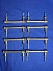 8 Vintage Antique Pewter Color Drawer Pulls 3 3 4    On Center Great Condition