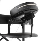 Portable Massage Table - Tilt Backrest Aluminum Legs With Carrying Case - Black