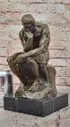 Rodin s The Thinker Brown Bronze Patina Finish Sculpture Home Decor Statue Large