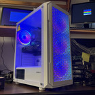 Custom White Gaming Desktop Pc Intel Core I7 3 9 Quad 32gb Ssd 2tb Radeon Rx 580