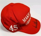 Signed White On Red Official Maga 2020 Trump Campaign Cali Fame Hat