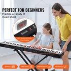Uimoso 88 Key Digital Piano Keyboard Semi Weighted Electric Portable With Stand